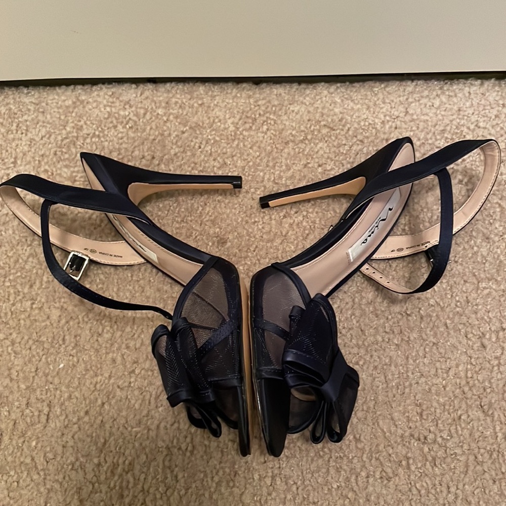 Nina navy blue sandals - Picture 3 of 6